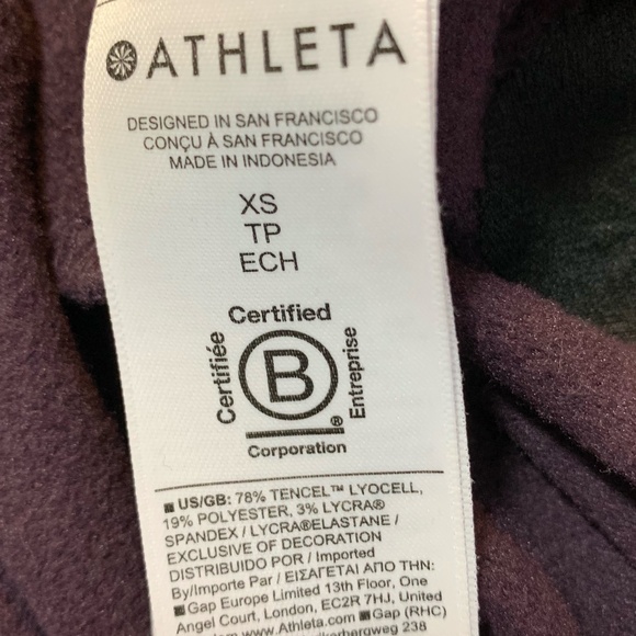 Athleta 'Coaster Luxe Sweatshirt Dress' in dark purple - Picture 10 of 11